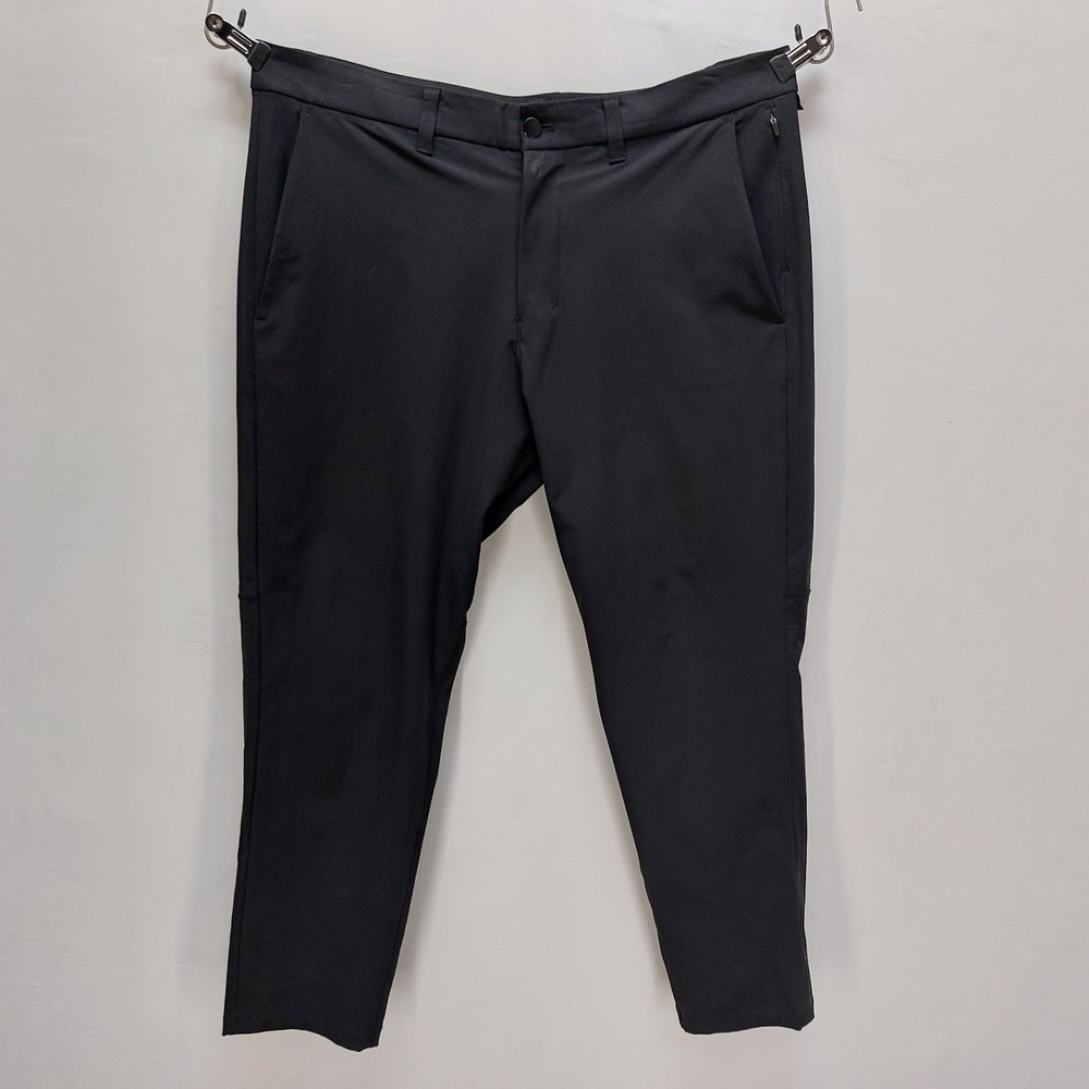 Lululemon Commission Slim Fit Pants Men's 36 Black Tech Chino Trousers Gorpcore